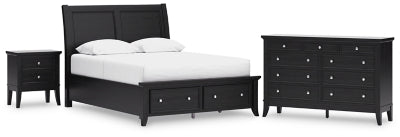 Paquete de dormitorio de 5 piezas