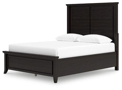Cama Queen con paneles Bambori