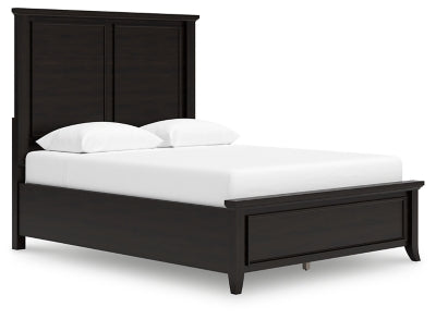 Cama Queen con paneles Bambori
