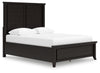 Cama Queen con paneles Bambori