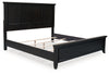 Cama King con paneles Bambori
