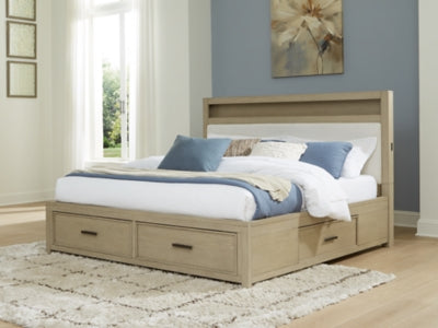Calmoro Queen Bookcase Bed