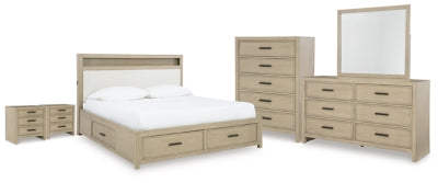 Paquete de dormitorio de 8 piezas
