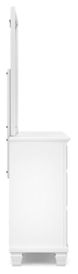 Fortman King Panel Bed, Dresser, Mirror and Nightstand