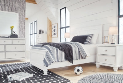 Cama doble con paneles Fortman