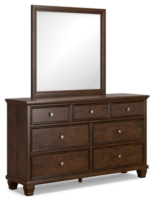 Danabrin Queen Panel Bed, Dresser, Mirror and Nightstand