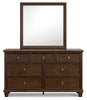 Danabrin Queen Panel Bed, Dresser, Mirror and Nightstand