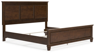 Cama King con paneles, tocador, espejo y mesita de noche Danabrin