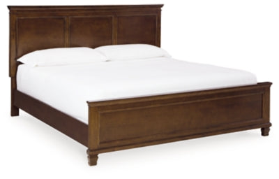 Cama King con paneles, tocador, espejo y mesita de noche Danabrin