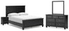 Lanolee Queen Panel Bed, Dresser, Mirror and Nightstand
