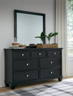 Lanolee Queen Panel Bed, Dresser, Mirror and Nightstand