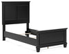 Cama individual con paneles Lanolee