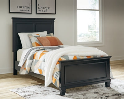 Cama individual con paneles Lanolee
