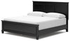 Cama King con paneles Lanolee