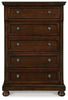 Porter King Sleigh Storage Bed, Dresser, Mirror, Chest and 2 Nightstands
