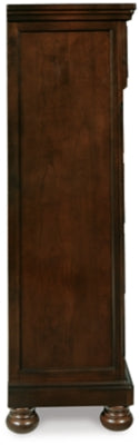 Porter King Sleigh Storage Bed, Dresser, Mirror, Chest and 2 Nightstands