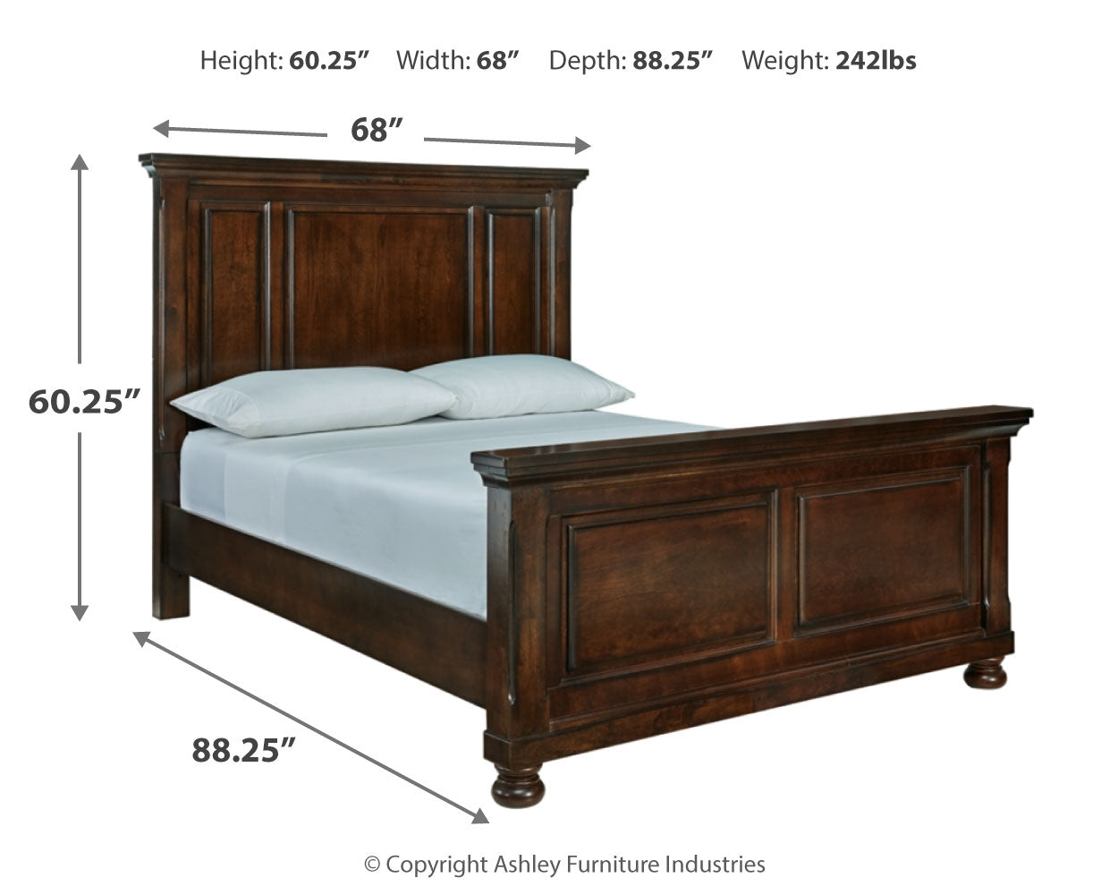 Cama Queen Porter con paneles