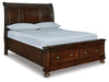 Cama tipo trineo Porter Queen con espacio de almacenamiento