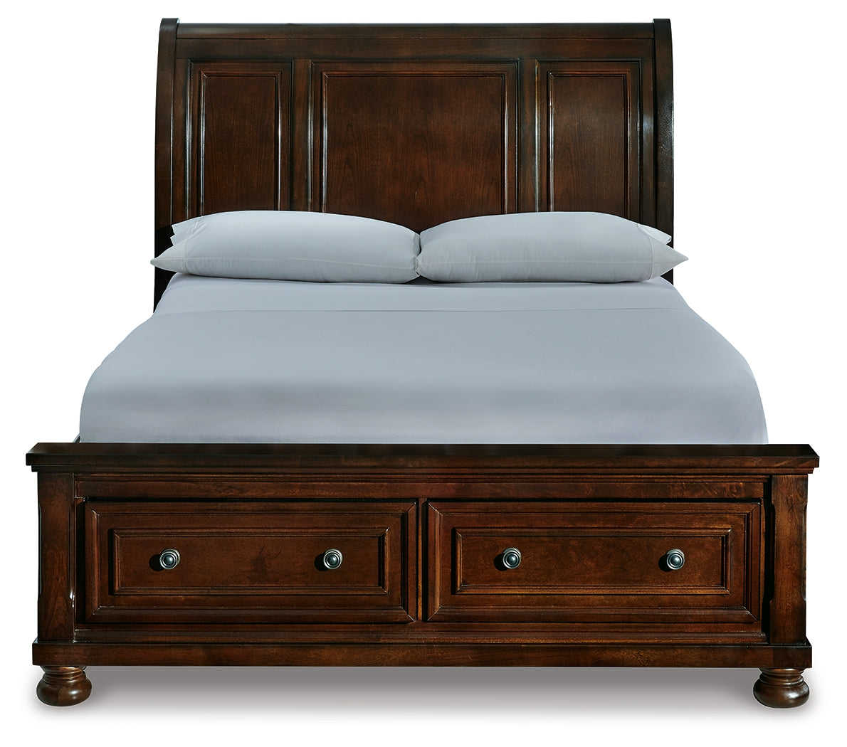 Cama tipo trineo Porter Queen con espacio de almacenamiento