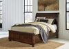 Cama tipo trineo Porter Queen con espacio de almacenamiento