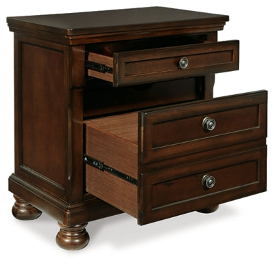Porter California King Sleigh Bed and 2 Nightstands