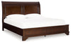 Cama con almacenamiento tipo trineo Trellington King
