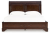 Cama con almacenamiento tipo trineo Trellington King