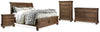 Cama King Flynnter, tocador, cómoda y dos mesitas de noche