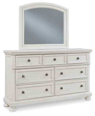 Robbinsdale Queen Panel Bed, Dresser, Mirror and Nightstand