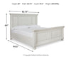 Cama Robbinsdale California King con paneles