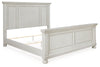Cama Queen Robbinsdale con paneles, tocador y espejo