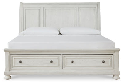 Cama tipo trineo Robbinsdale California King con espacio de almacenamiento