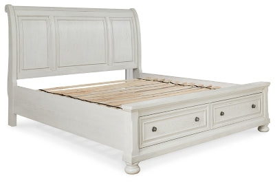 Cama tipo trineo Robbinsdale Queen con espacio de almacenamiento