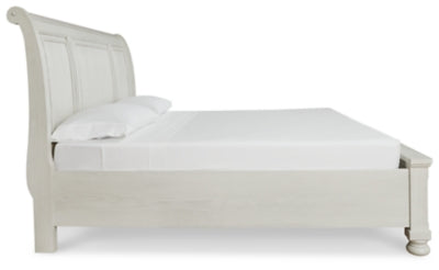 Cama tipo trineo Robbinsdale King con espacio de almacenamiento