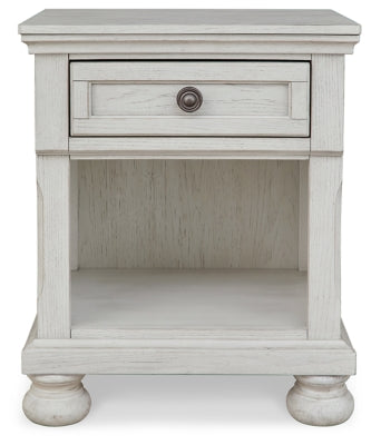 Robbinsdale Twin Storage Bed, Dresser, Mirror and Nightstand