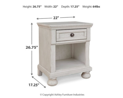 Robbinsdale Twin Storage Bed, Dresser, Mirror and Nightstand
