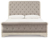 Realyn King Sleigh Bed, Dresser Mirror and Nightstand