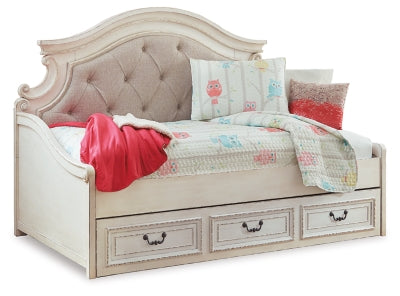 Realyn Twin Storage Day Bed and Nightstand