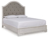Cama Queen con paneles tapizados Blendon