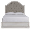 Cama Queen con paneles tapizados Blendon