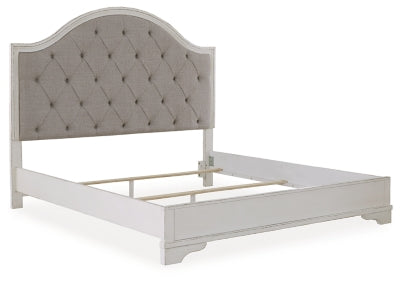 Cama con panel tapizado Blendon King