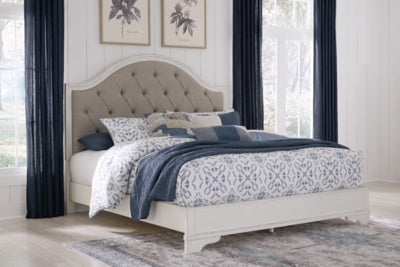 Cama con panel tapizado Blendon King