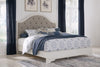 Cama con panel tapizado Blendon King