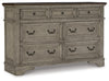 Lodenbay Queen Upholstered Panel Bed, Dresser and Nightstand