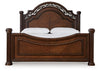 Lavinton King Poster Bed, Dresser, Mirror and Nightstand