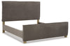 Cama King con paneles tapizados Krystanza