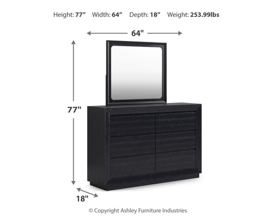 Londer Dresser and Mirror