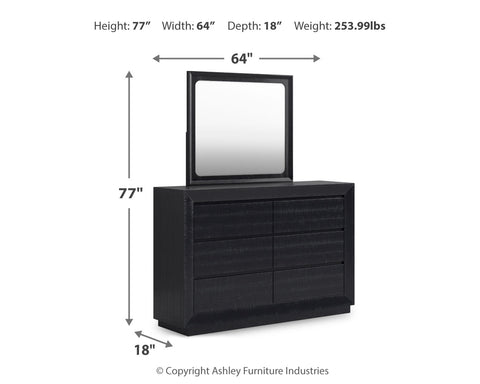 Londer Dresser and Mirror