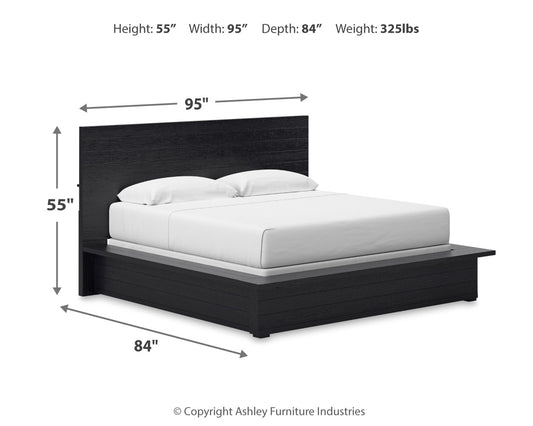 Cama con paneles Londer King