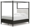Cama con dosel tapizada Portdown Queen